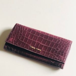 ✨Miu Miu✨Purple Crocodile Wallet Prada Snap